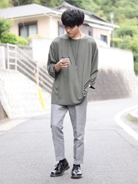 「URBAN RESEARCH（アーバンリサーチ）のアイテム（パンツ）」を使った、ponさん（メンズ・168cm）の春コーディネート