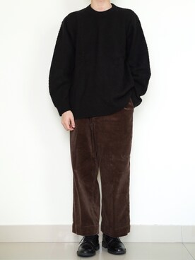 「LENO（リノ）のアイテム（パンツ）」を使った、ponさん（メンズ・168cm）の冬コーディネート