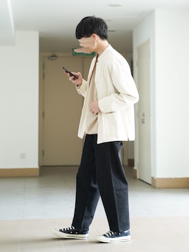 「Steven Alan（スティーブンアラン）のアイテム（カバーオール）」を使った、ponさん（メンズ・168cm）の冬コーディネート