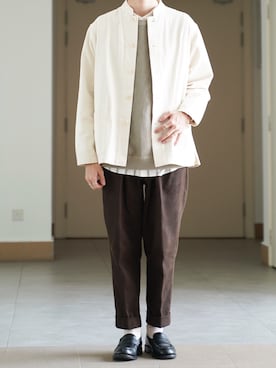 「Steven Alan（スティーブンアラン）のアイテム（カバーオール）」を使った、ponさん（メンズ・168cm）の春コーディネート