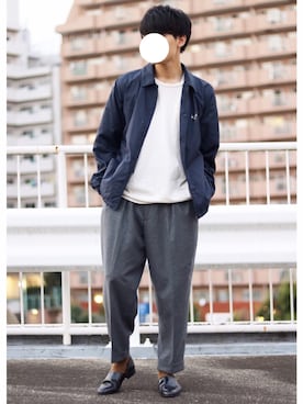「BEAMS PLUS（ビームスプラス）のアイテム」を使った、ponさん（メンズ・168cm）の秋コーディネート