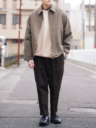 kaptain sunshine キャプテンサンシャイン スポーツジャケット KAPTAIN SUNSHINE Sports Jacket [KHAKI GUNCLUB CHECK] - Fresh