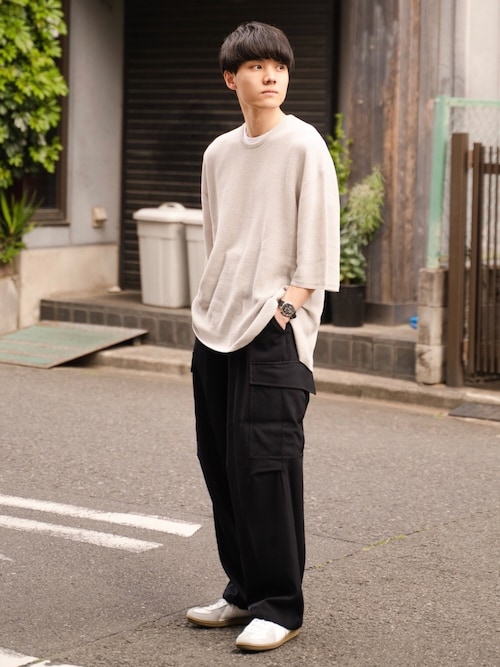 セール】【MinoriTY】ビッグシルエットサマーニット メンズ