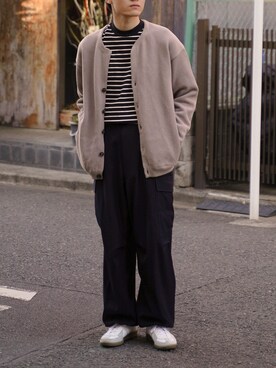 「marka（マーカ）のアイテム」を使った、ponさん（メンズ・168cm）の春コーディネート