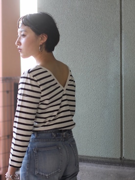 「holiday」｜「アイテム（アクセサリー）」を使った、Yashiro Ayumiさん（レディース・160cm）の夏コーディネート