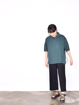 「Vincent et Mireille（バンソンエミレイユ）のアイテム」を使った、Yashiro Ayumiさん（レディース・160cm）の春コーディネート