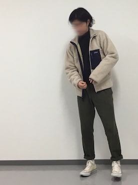 「オールスター」｜「アイテム（ブルゾン）」を使った、おーしばさん（メンズ・168cm）の冬コーディネート