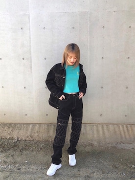 「x-girl_ootd」｜「アイテム（ジャケット/アウター）」を使った、nodokaさん（レディース・161cm）の冬コーディネート