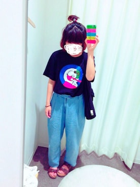 「ゆるゆる」｜「アイテム（その他）」を使った、ゆっちゃんさん（レディース・154cm）の夏コーディネート