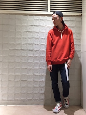 「アイテム（スニーカー、その他）」を使った、makoさん（メンズ・172cm）の春コーディネート