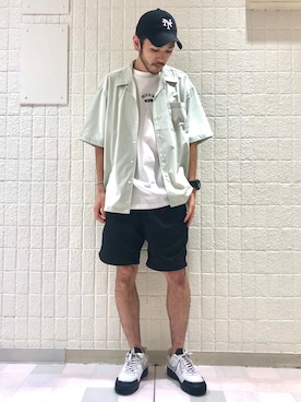 「グラミチ」｜makoさん（メンズ・172cm）の夏コーディネート