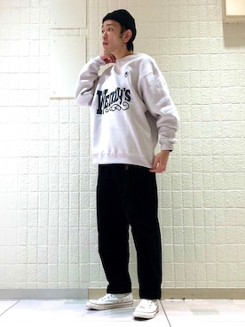 「JUNRED（ジュンレッド）のアイテム（ニットキャップ/ビーニー）」を使った、makoさん（メンズ・172cm）の秋コーディネート
