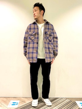 「JUNRED（ジュンレッド）のアイテム（ブルゾン）」を使った、makoさん（メンズ・172cm）の冬コーディネート