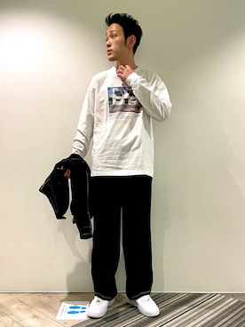 「JUNRED（ジュンレッド）のアイテム（ブルゾン）」を使った、makoさん（メンズ・172cm）の春コーディネート