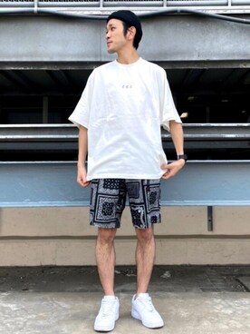 「Gramicci（グラミチ）のアイテム（トップス）」を使った、makoさん（メンズ・172cm）の春コーディネート