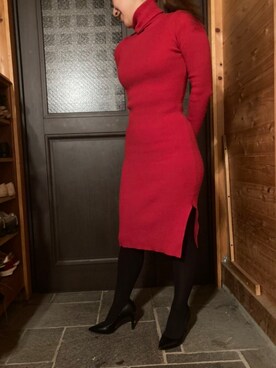 赤ワンピース の人気ファッションコーディネート 季節 12月 2月 Wear