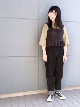 「topic luxe（トピックラックス）のアイテム」を使った、さおりんさん（レディース・146cm）の秋コーディネート