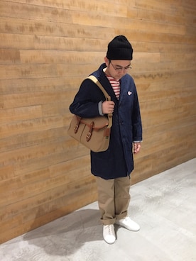 BSHOPみなとみらいスタッフさん(メンズ・170cm)の冬コーディネート
