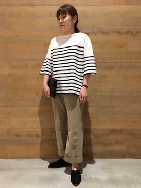 BSHOPみなとみらいスタッフさん（レディース・154cm）の春コーディネート