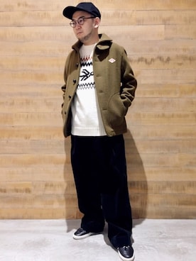 「THIBAULT VAN DER STRAETE（ティボー・ヴァン・ダル・ストラット）のアイテム」を使った、BSHOPみなとみらいスタッフさん（メンズ・170cm）の秋コーディネート