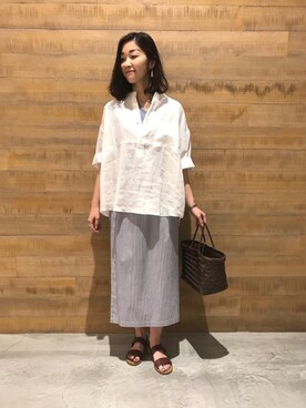 「leglazik」｜BSHOPみなとみらいスタッフさん（レディース・158cm）の春コーディネート