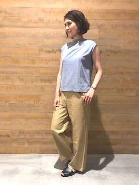 BSHOPみなとみらいスタッフさん（レディース・170cm）の夏コーディネート