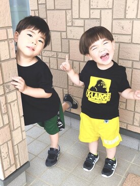 HYHAmamさん（キッズ・100cm）の夏コーディネート