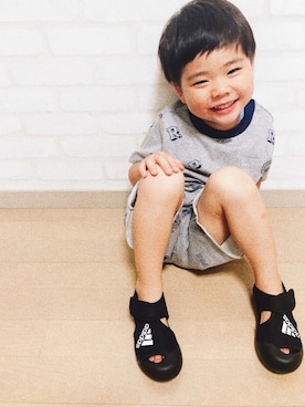 「POLO RALPH LAUREN CHILDRENSWEAR（ポロ ラルフ ローレン チルドレンズウェア）のアイテム（パンツ）」を使った、HYHAmamさん（キッズ・100cm）の夏コーディネート