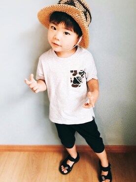 HYHAmamさん（キッズ・100cm）の夏コーディネート