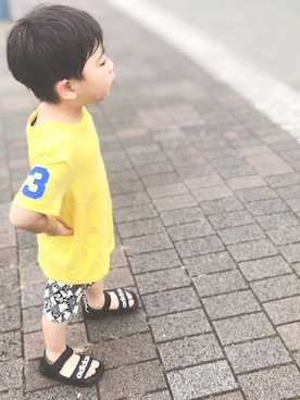 「3兄弟」｜HYHAmamさん（キッズ・100cm）の夏コーディネート