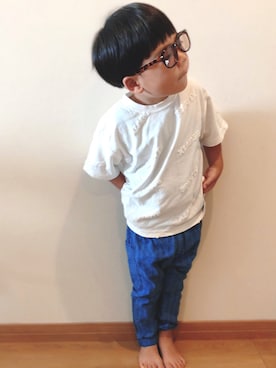 「3兄弟」｜HYHAmamさん（キッズ・100cm）の夏コーディネート