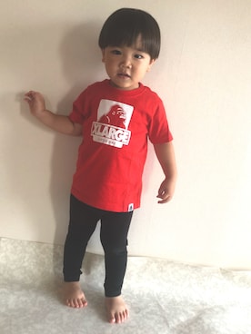 「3兄弟」｜HYHAmamさん（キッズ・90cm）の夏コーディネート