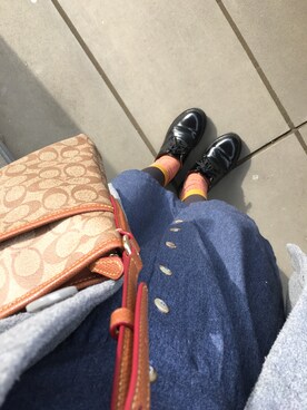 「COACH」｜「アイテム（その他アウター）」を使った、まっちゃんさん（レディース・157cm）の秋コーディネート