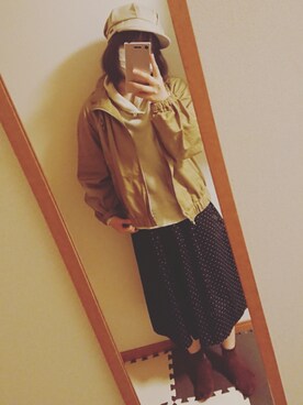 「used mix」｜「アイテム（ブルゾン）」を使った、まっちゃんさん（レディース・157cm）の春コーディネート