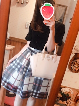「tocco（トッコ）のアイテム（スカート）」を使った、Rumi さん（レディース・162cm）の秋コーディネート