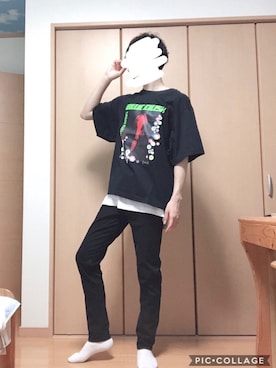 「billie eilish」｜はせしん『相互します！』さん（メンズ・171cm）の夏コーディネート