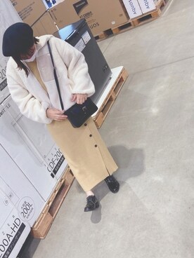 「RAY CASSIN（レイカズン）のアイテム（ハンチング/ベレー帽）」を使った、𝗆𝖺𝗂さん（レディース・157cm）の秋コーディネート