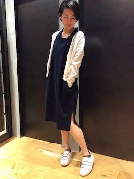 「フレッドペリー」｜「アイテム（ワンピース/ドレス）」を使った、NAOさん（レディース・162cm）の春コーディネート