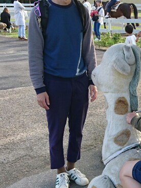 「N.HOOLYWOOD（N.ハリウッド）のアイテム（スウェット）」を使った、K.Mさん（メンズ・177cm）の春コーディネート