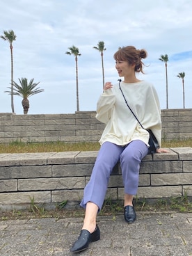 「via j（ヴィアジェイ）のアイテム」を使った、CANAL JEAN 神戸店さん（レディース・163cm）の春コーディネート