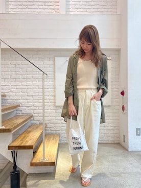CANAL JEAN 神戸店さん（レディース・163cm）の夏コーディネート