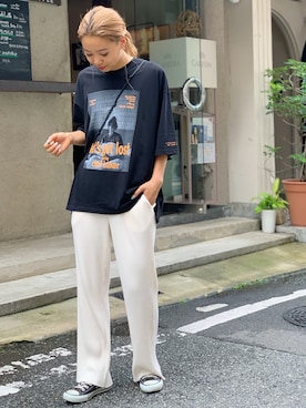 「via j（ヴィアジェイ）のアイテム」を使った、CANAL JEAN 神戸店さん（レディース・163cm）の夏コーディネート