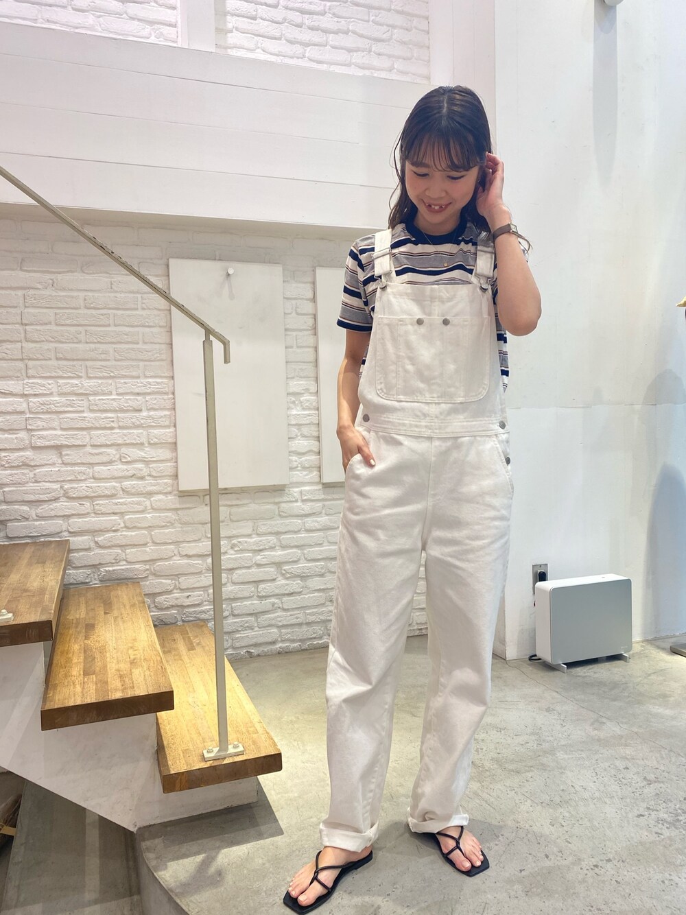 canal jean オーバーオール CANAL JEAN（キャナルジーン）の「smileyranna デニム