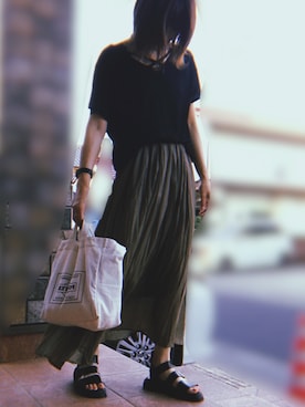 なぁちゃん、さん(レディース・160cm)の夏コーディネート