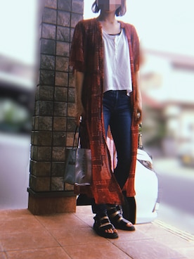 なぁちゃん、さん(レディース・160cm)の夏コーディネート