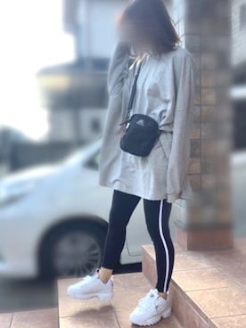 「グレゴリー」｜「アイテム（その他）」を使った、なぁちゃん、さん（レディース・160cm）の秋コーディネート