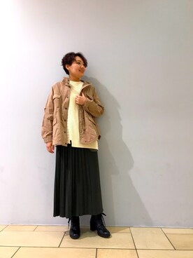 「アイテム（ブルゾン）」を使った、みーちゃんさん（レディース・164cm・30代）の秋コーディネート