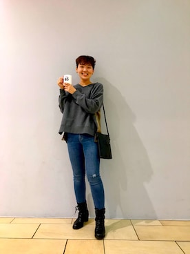 「細身のパンツ」｜みーちゃんさん（レディース・164cm）の秋コーディネート
