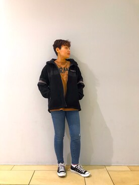 「アイテム（ブルゾン）」を使った、みーちゃんさん（レディース・164cm・30代）の秋コーディネート
