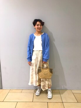 「ミニトート」｜「アイテム（Tシャツ/カットソー）」を使った、みーちゃんさん（レディース・164cm）の冬コーディネート